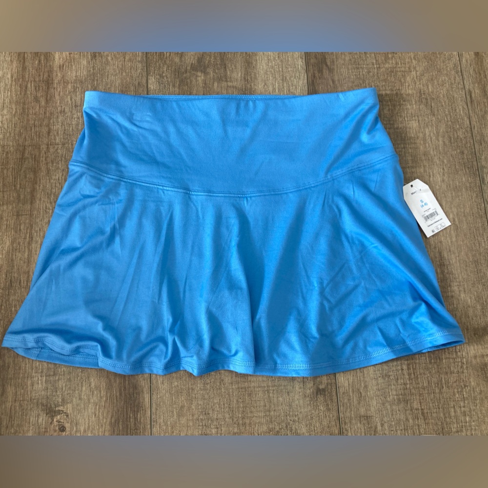 Time and Tru Blue Maternity Skort